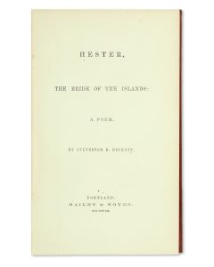 Sylvester B. Beckett. Hester, The Bride of the Islands: A Poem.