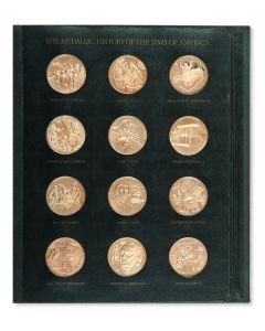Medallic History of the Jews of America. Complete set of 120 medals housed in two original albums with detailed text commentary.