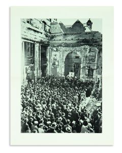 The Great Synagogue Will Rise Again: Order of Service at the National Day of Intercession and Prayer, September, 1941, in the Ruins of the Great Synagogue, Aldgate, London.