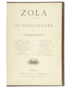 Zola - 32 Caricatures de Lebourgeois.