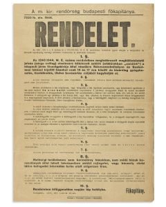 Rendelet [anti-Jewish Decree].