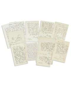 <<SONNENTHAL, ADOPLH RITTER VON.>> Collection of 28 Autograph Letters Signed. All in German.