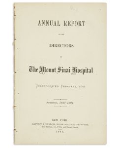 Annual Report of the Directors of the Mount Sinai Hospital.