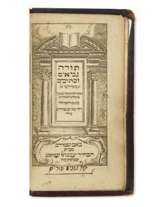 Hebrew). Chamisha Chumshei Torah [-end]. With Rashi’s commentary. Prepared by David Nunes Torres. Table of Haphtorah readings on last two unnumbered leaves. With Nikud and cantillation points. Commentary in Rabbinic type.