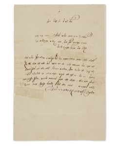 (Grand Rebbe of Sadigura, 1820–1883). Autograph Letter Signed, written in Hebrew to his brother-in-law, <<R. Menachem Mendel Hager, the Grand Rebbe of Vishnitz.>>
