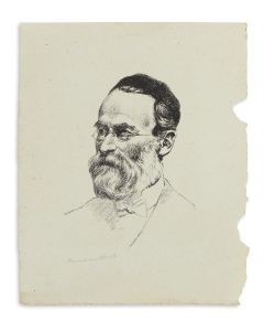 Portrait of Dr. Joseph Hirsch Dünner, Chief Rabbi of Amsterdam.