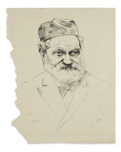 Portrait of Rabbiner Dr. Esriel Hildesheimer.