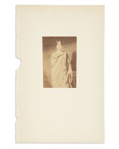 Silver print photograph portrait.