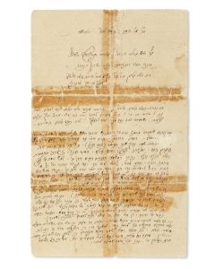 (1860-1930). Autograph Letter Signed written in Hebrew to <<Rabbi Chaim Soloveitchik.>>