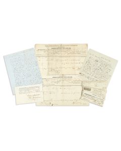 Eight financial / commercial documents (both printed and manuscript) pertaining to American Jews.