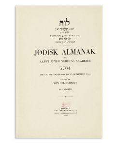 Luach - Jodisk Almanak 5704.