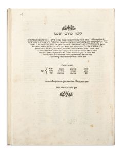 Kitzur Mordechai V’Simanav [abridgment of Sepher Mordechai]. Prepared by Yehoshua Boaz Baruch.