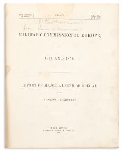Military Commission to Europe, in 1855 and 1856. Report of <<Major Alfred Mordecai>> of the Ordnance Department.