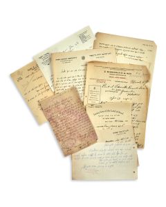 Group of c. 19 Autograph Letters Signed all written in Hebrew or Yiddish by rabbinic leaders and laymen in the United States. Primarily 1920’s.