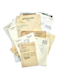 Collection of c. 45 Autograph Letters Signed and other Documents. All from various Chassidic leaders.