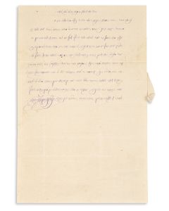 (Head of Kollel Oesterreich-Galicia, author of Responsa Maharya HaLevi, 1827-1891). Autograph Letter Signed written in Hebrew to Rabbi Moshe (Chara’g) Zeiger.