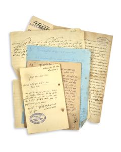 Group of c. 16 Autograph Letters and Documents from Europe.