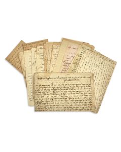 Group of c. 22 Autograph Letters Signed written in Hebrew