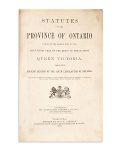 <<(Canada).>> Statutes of the Province of Ontario.