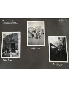 Photo-album of a German-Jewish immigrant to Palestine. 132 original photographs, with manuscript captions in German.