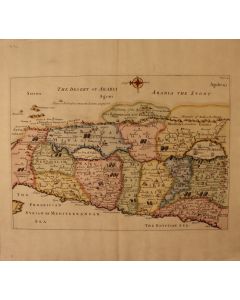 (After). The Holy Land and its Tribal Portions. Copperplate hand-colored map.