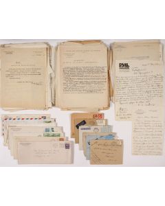 An extensive Russian Archive comprising hundreds of individual documents, autograph and typed letters and photographs, including early Marxist and other political related material.
