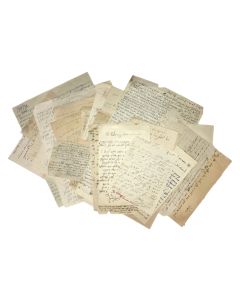 Collection of c. 75 Autograph Letters, Papers and Communications Across Jewish Europe and Eretz Israel.