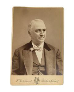 Cabinet photograph of Moses Aaron Dropsie.
