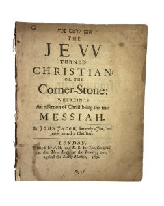 Even LŐRosh Pinah [Hebrew] - The Jew Turned Christian. Or, the Corner-Stone.