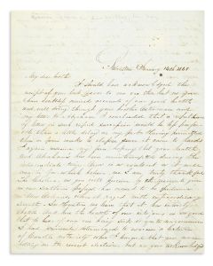Rosanna Dyer Osterman. Autograph Letter Signed, written in English to her brother in Baltimore, Leon Dyer.