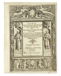 Ludovico Saint Franciscus. Globus Canonum et Arcanorum Linguae Sanctae ac Divinae Scripturae.