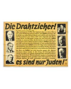 Die Drahtzieher! [“The Masterminds!”] Nazi propaganda poster.