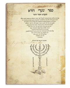 Sha’arei Dura [Rabbinic Code]. With commentaries