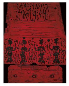 “The Procession.” Hand-knotted wall-hanging.