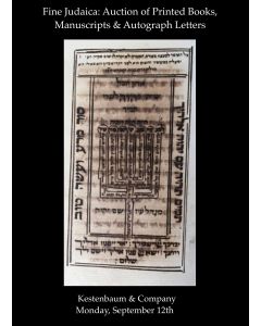 Fine Judaica: Rare Printed Books,  Manuscripts, & Autograph Letters