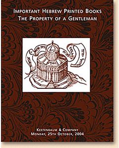 Important Hebrew Printed Books: The Property of a Gentleman