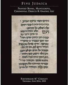 Fine Judaica: Printed Books, Manuscripts, Ceremonial Objects and Graphic Art
