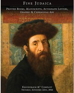 Fine Judaica: Printed Books, Manuscripts, Autographed Letters, Graphic and Ceremonial Art