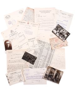 Important and extensive archive of c. 1,200 documents relating to the Hebron Massacre of August 1929.