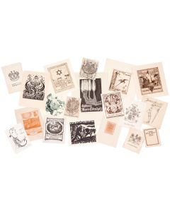 Large collection of bookplates belonging to Jewish personalities and institutional collections.