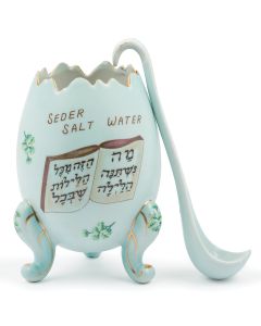 AMERICAN PORCELAIN PASSOVER SALT WATER CONTAINER.