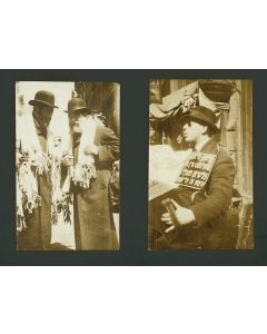 Album including 11 black-and-white photographs of Jewish peddlers of New York City’s Lower East Side.
