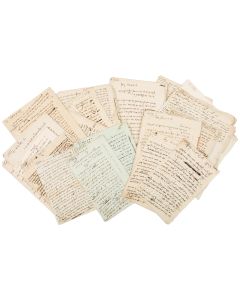 Archive of c. 75 leaves, including Autograph Letters Signed, scholarly and literary writings, and related papers.