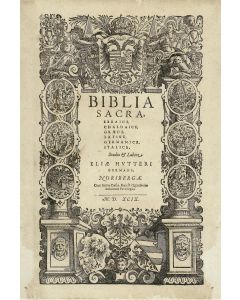 Biblia Sacra. Genesis-Ruth (All published).