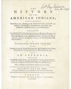 Adair, James. The History of the American Indians.