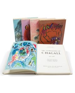 Fernand Mourlot, Charles Sorlier & Julien Cain. The Lithographs of Marc Chagall. Five (of 6) volumes.