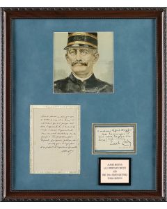 (Protagonist of France’s “Dreyfus Affair,” 1859-1935). Autograph Letter Signed, written in French to an unnamed friend. Discusses principle of proportional representation and views on the working of democratic government.