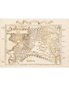 Tabula IIII Asiae. Double-page woodcut map by Waldseemuller.