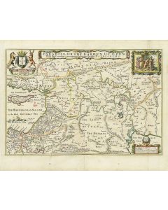 Paradise, or the Garden of Eden. With the Countries Circumjacent Inhabited by the Patriarchs. Double-page, hand-colored copperplate map.