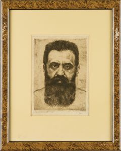 Theodor Herzl. Bust Portrait.